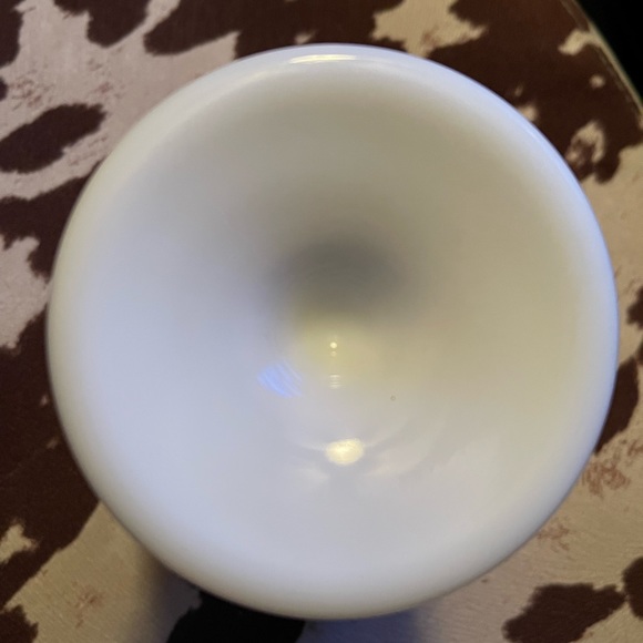 White Opaque Milk Glass Creamer Pitcher - Picture 7 of 7